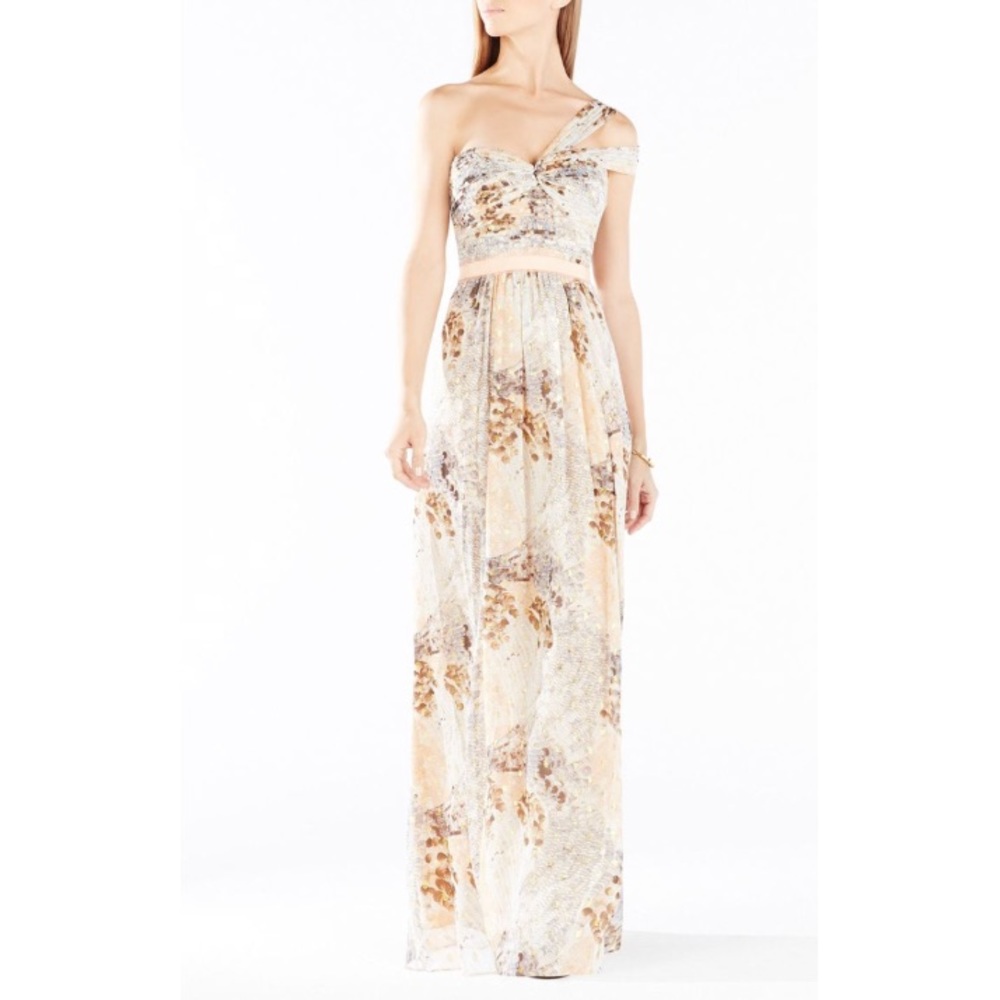 BCBGMAXAZRIA Chiffon Gown Formal Dress